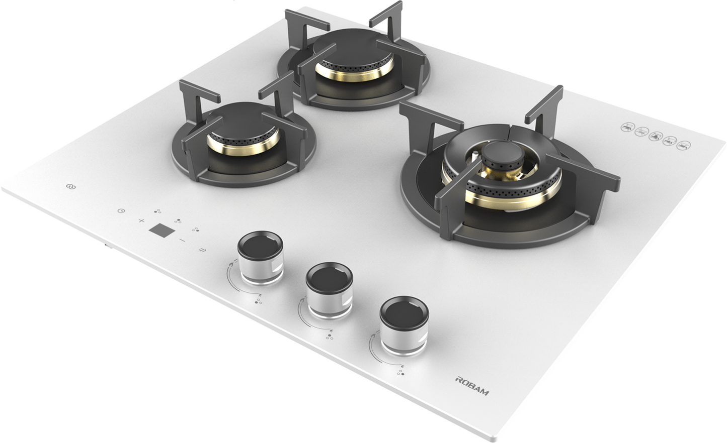 H32W Glass 3 Burners (600mm) image 1