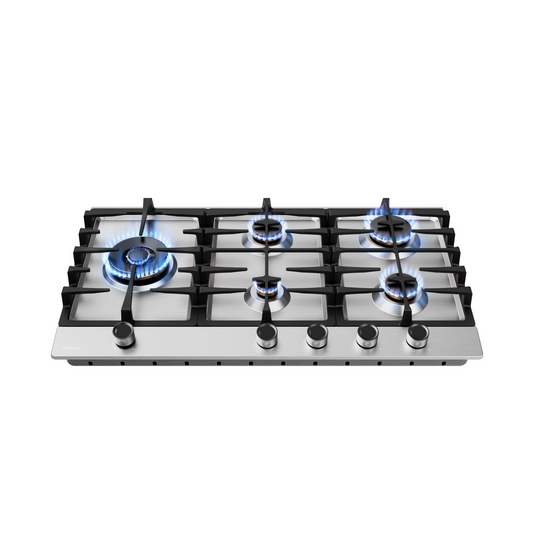 ZG81H60 86cm 5 Burners Gas Cooktop - Stainless Steel - 22mj