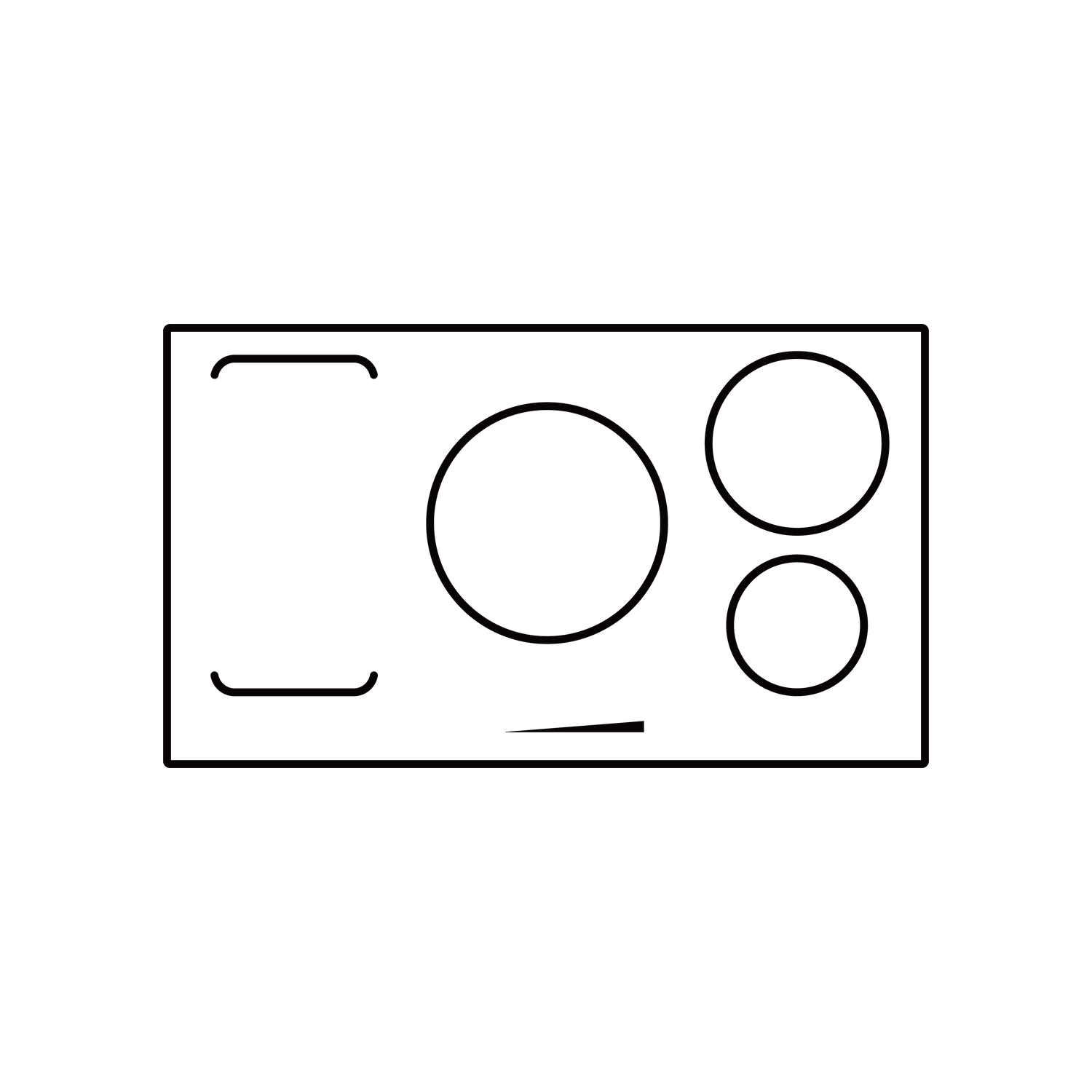 3 Zones Induction Cooktops