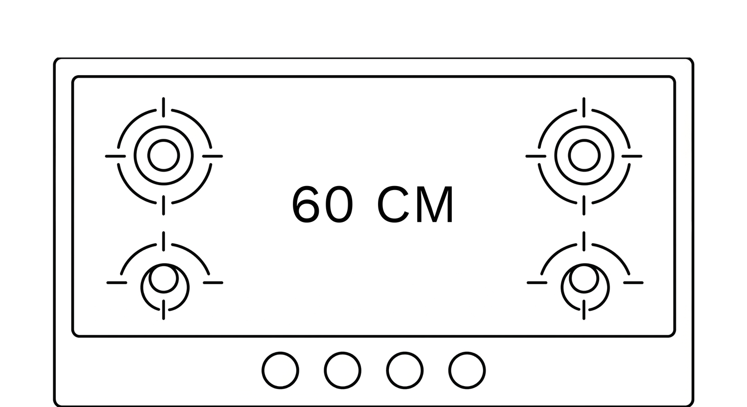 60cm Gas Cooktops