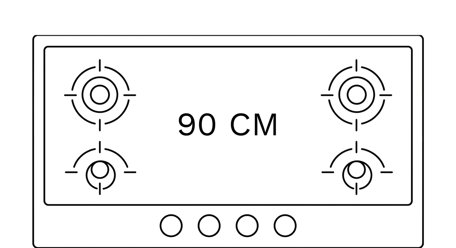 90cm Gas Cooktops
