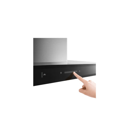 A8323 90cm BLDC Motor 2nd Generation Integrated Rangehood - Glossy Black