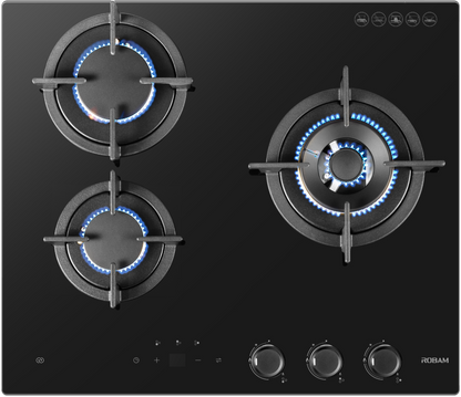 H32 Glass 3 Burners (600mm) image 0