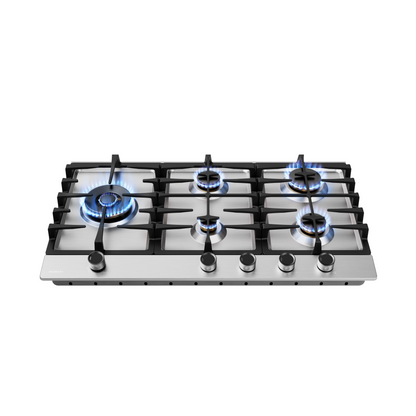 ZG81H60 86cm 5 Burners Gas Cooktop - Stainless Steel - 22mj