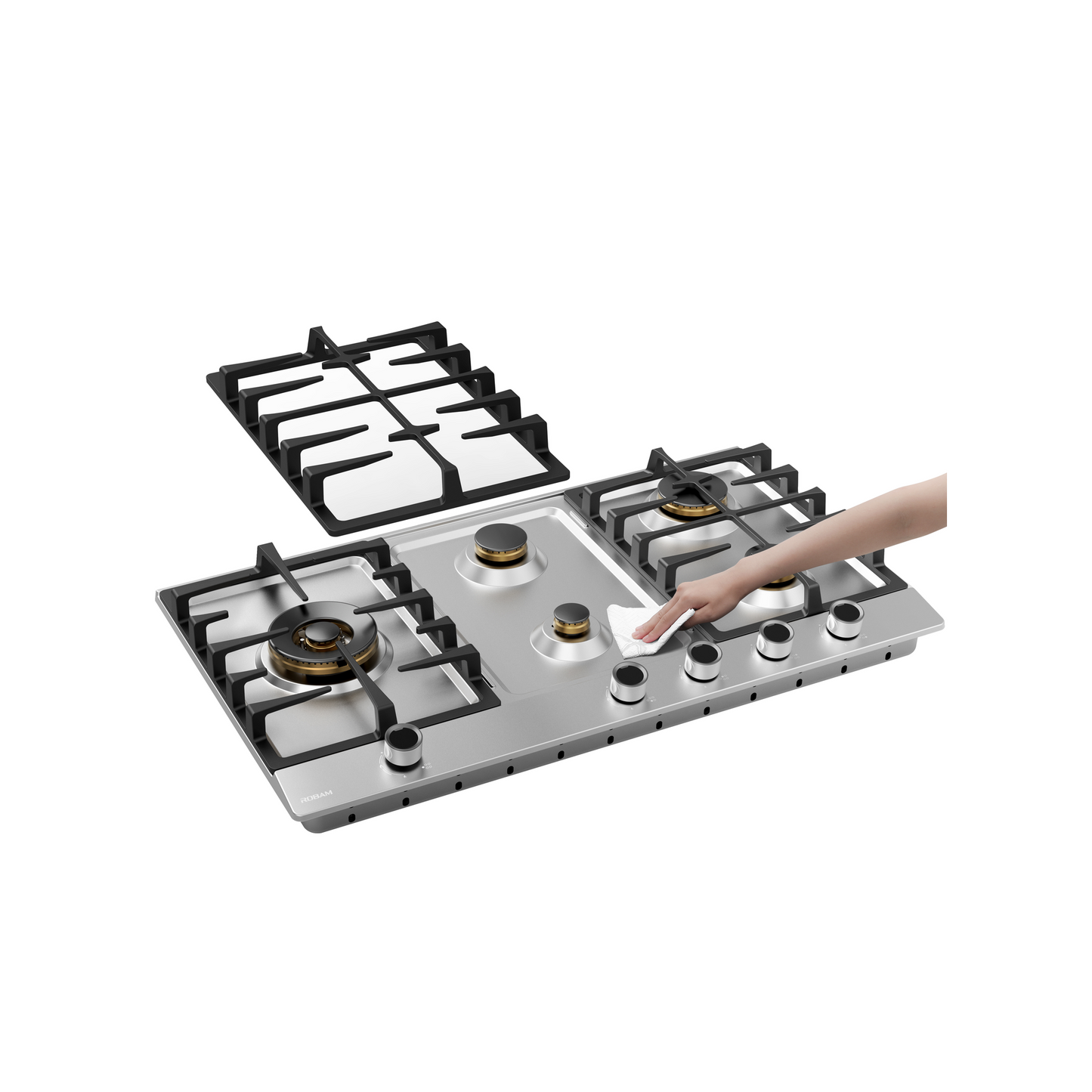ZG81H60 86cm 5 Burners Gas Cooktop - Stainless Steel - 22mj