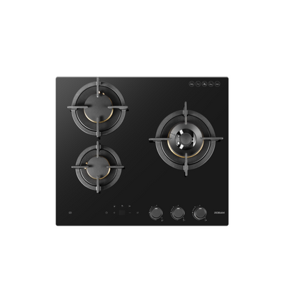 7B7H32 60cm 3 Burners Gas On Glass Cooktop - 23mj