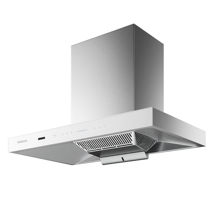 87H5SW 90cm Motor CleanAir 3rd Generation Integrated Rangehood - Glossy White