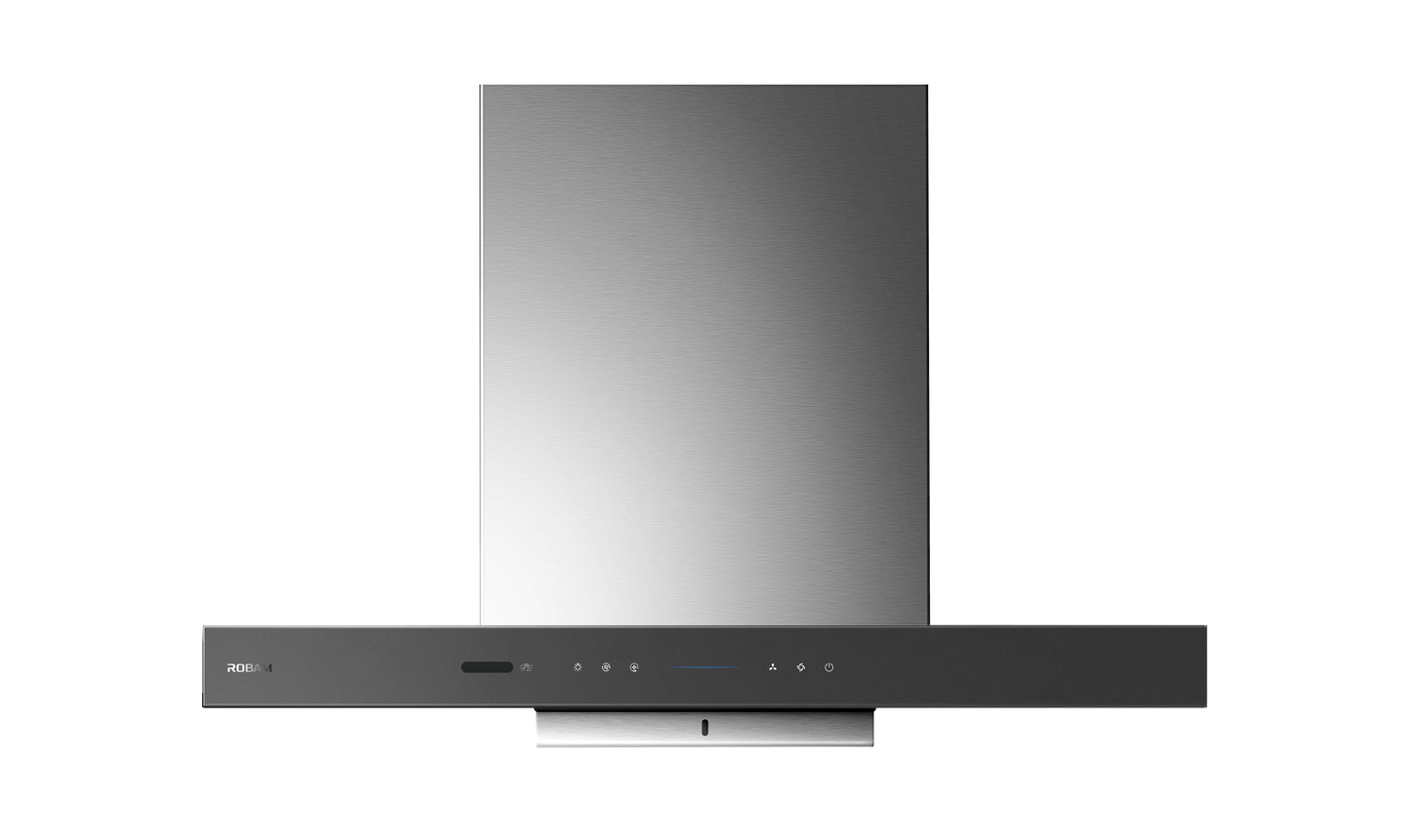 87H5SY 90cm Motor CleanAir 3rd Generation Integrated Rangehood - Matte Grey