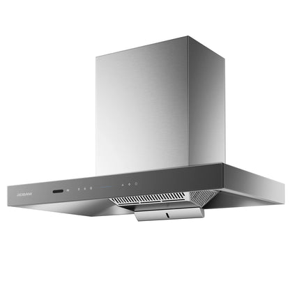 87H5SY 90cm Motor CleanAir 3rd Generation Integrated Rangehood - Matte Grey