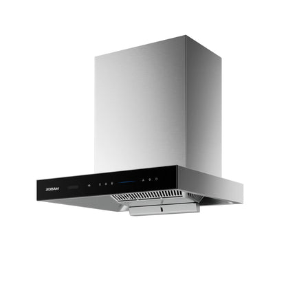 87H6S 60cm Motor CleanAir 3rd Generation Integrated Rangehood - Glossy Black