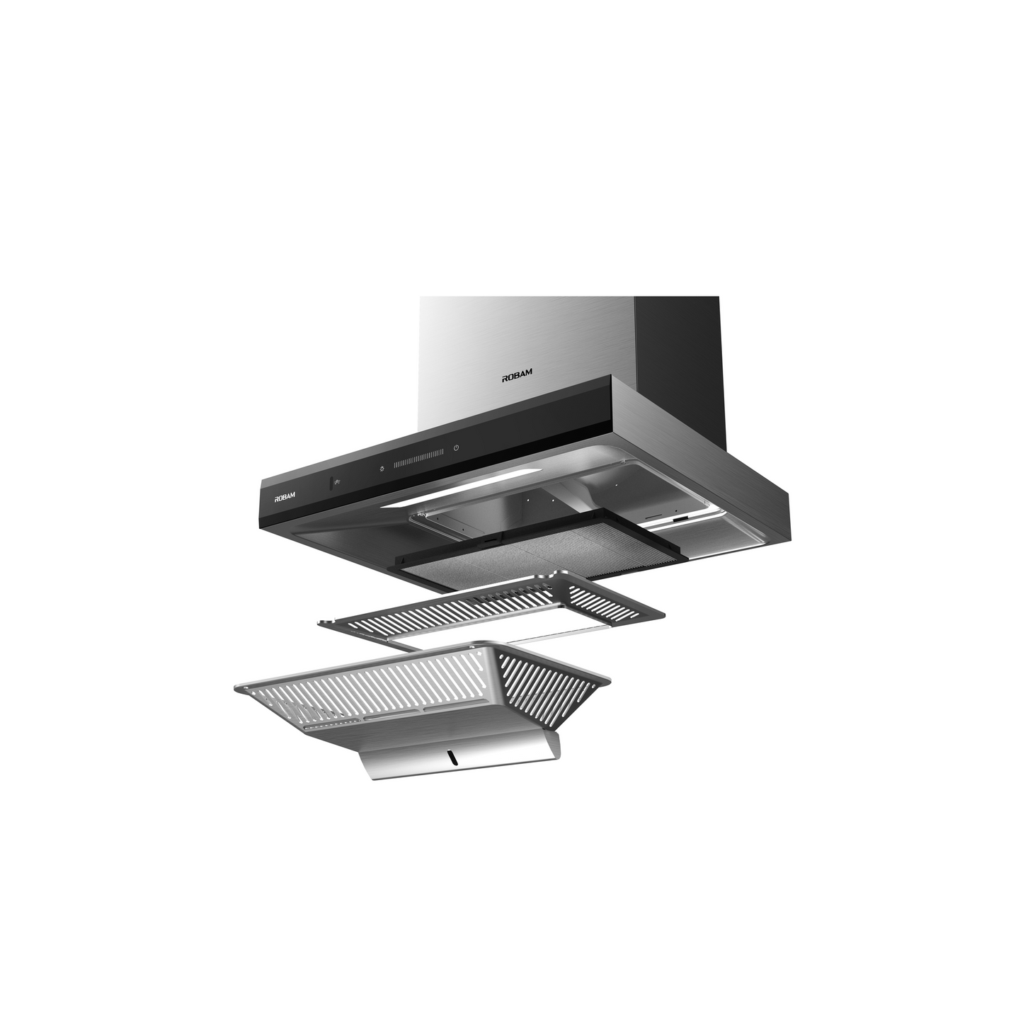 A8303 60cm BLDC Motor 2nd Generation Integrated Rangehood - Glossy Black