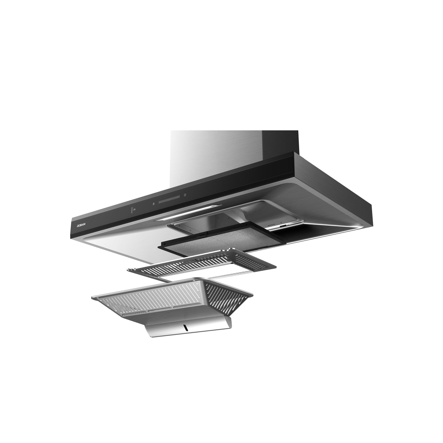 A8323 90cm BLDC Motor 2nd Generation Integrated Rangehood - Glossy Black
