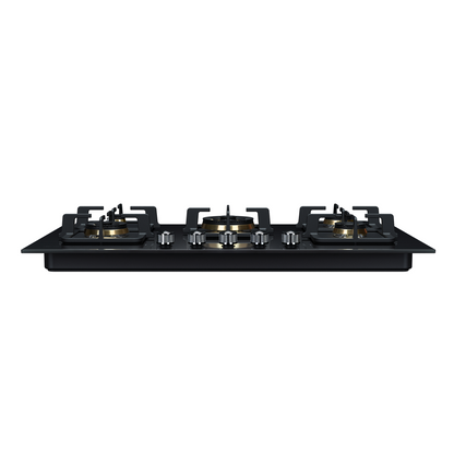 B520 90cm 5 Burners Gas On Glass Cooktop - 17mj
