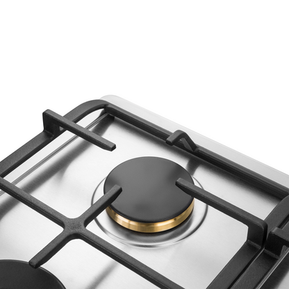 G411 60cm 4 Burners Gas Cooktop -  Stainless Steel - 18mj