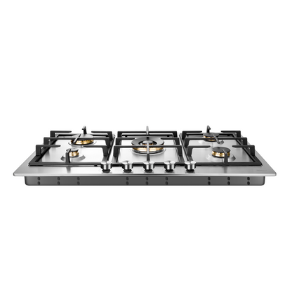 G511 86cm 5 Burners Gas Cooktop - Stainless Steel - 18mj