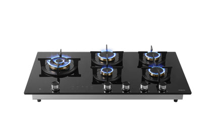 9B7H50 90cm 5 Burners Gas On Glass Cooktop - 23mj