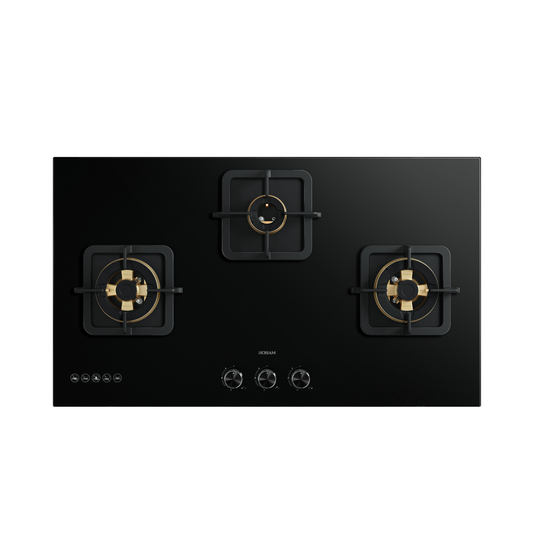 B320 90cm 3 Burners Gas On Glass Cooktop - 17mj