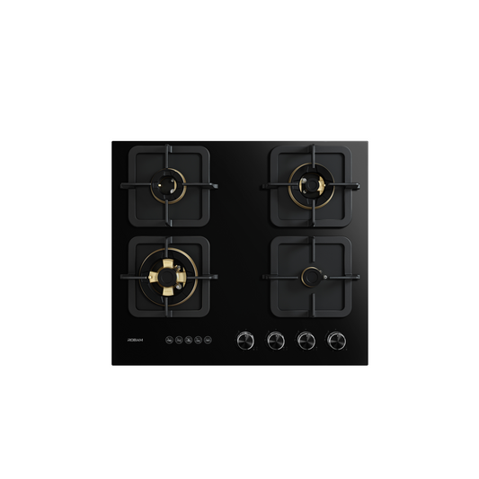 B420 60cm 4 Burners Gas On Glass Cooktop - 17mj