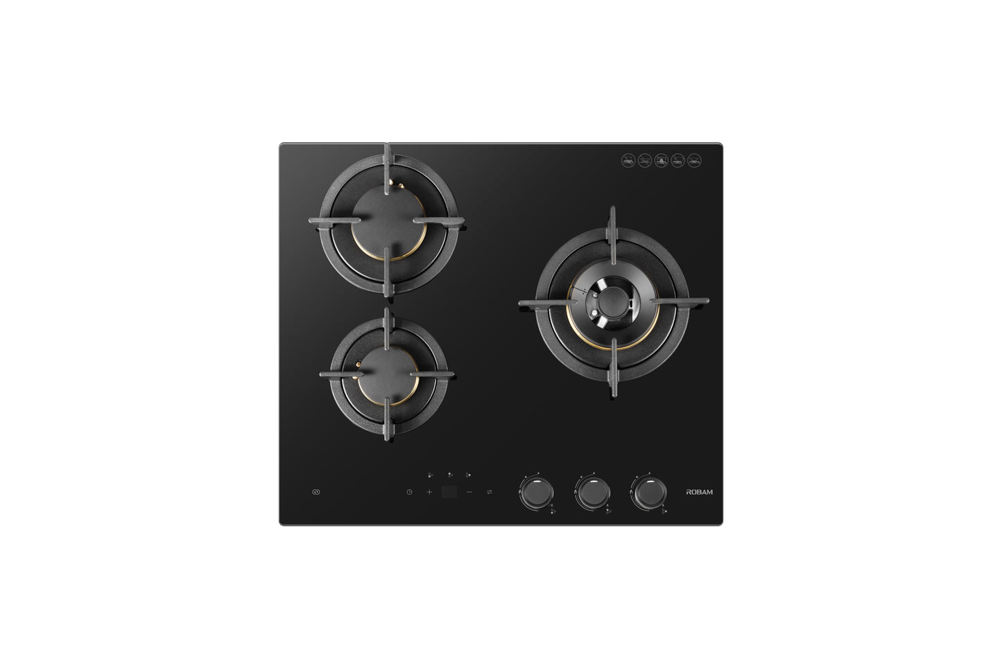 H32 Glass 3 Burners (600mm) image 1